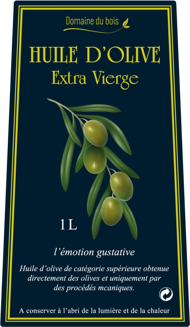 étiquette adhésive huile d olive E1766 Rubaco