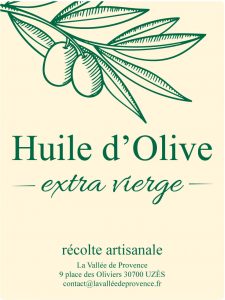 étiquette adhésive huile d'olive E435-1